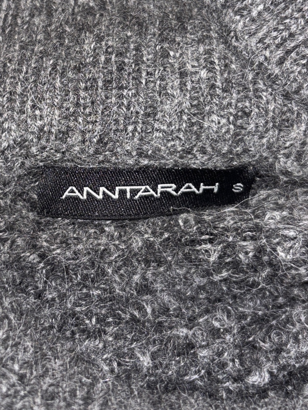 Anntarah Baby Alpaca & Organic Cotton Turtleneck Sweater – Size S - Picture 3 of 10